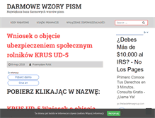 Tablet Screenshot of darmowe-wzory-pism.pl